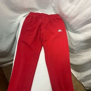 Nike Mens Red Sweatpants